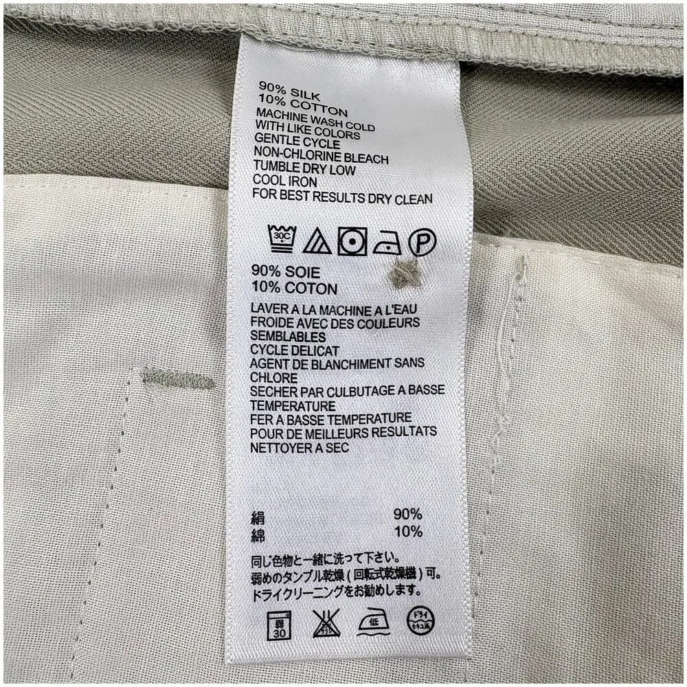 Tommy Bahama 90% Silk Shorts Mens 35 Tan Khaki Flat Front Golf Luxury Resort